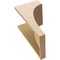 Ekena Millwork 11"W x 11"D x 22"H Wide Huntington Rough Cedar Woodgrain TimberThane Corbel, Primed Tan CORUR11X11X22HUNRCPR - alternate 6